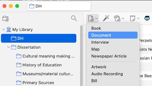 Image 2. Document entry